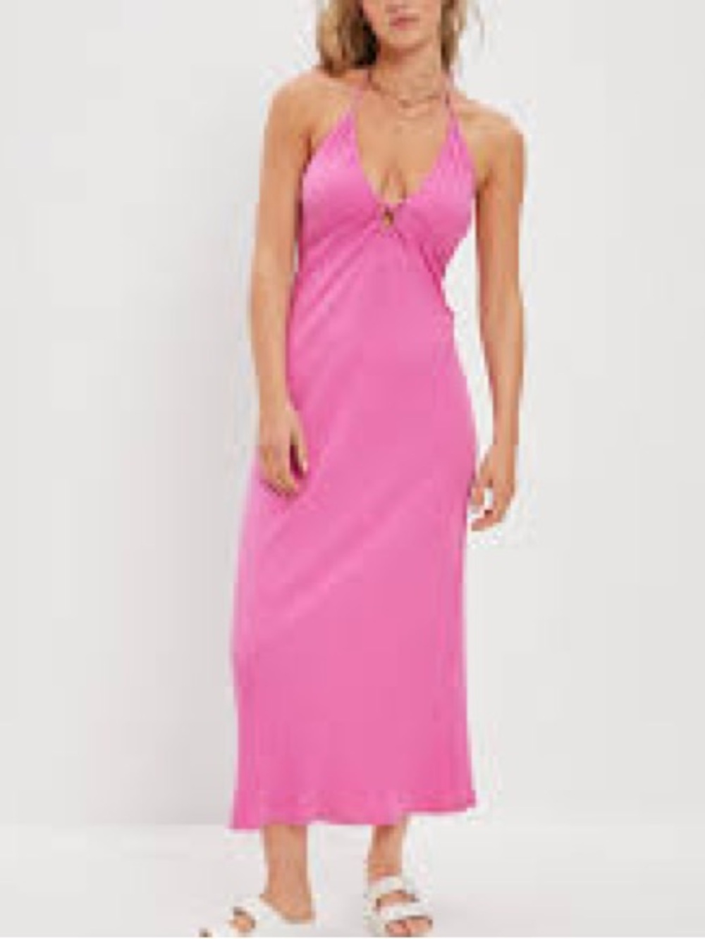 AEO Sleeveless Maxi Dress Ribbed Babydoll Boho Festival Size M Y2K